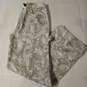 Windsor Camouflage Flare & Wide Leg Jeans